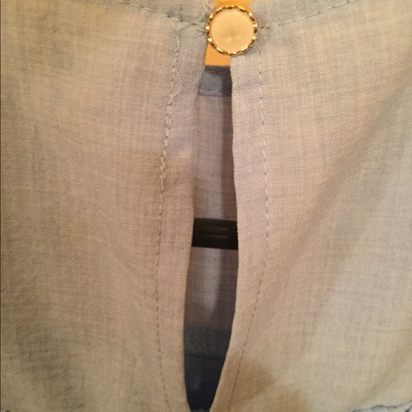 Blue Off Shoulder Ruffle - Picture 3 of 5